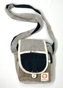 Hemp passport messenger bag