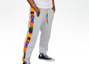 African print joggers | Grey sweatpants
