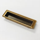 Recessed Antique Brass Closet and Drawer Pulls