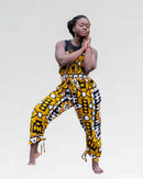 Multi-way Yoga jumpsuit - African print one piece
