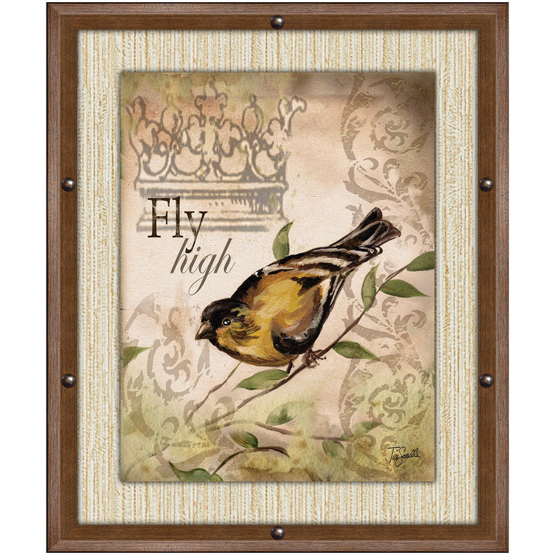 PREMIUS Fly High Framed Wall Art With Buttons, 11x13 Inches