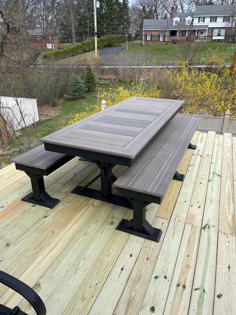 Trestle X Outdoor Bench