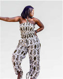 Multi-way Yoga jumpsuit - African print one piece