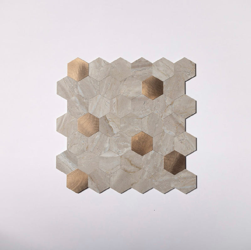 Hexagon Peel and Stick Wall Tiles