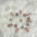 Pink Rose quartz crystal towers - Pink healing stone spheres