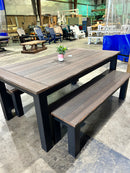 Post Leg Outdoor Bench