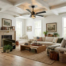 Vaczon 52 Inch 60 Inch Industrial Downrod Ceiling Fan with Light and APP & Remote Control