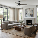 52" 4 Speed Wall Control Ceiling Fan with LED Lighting