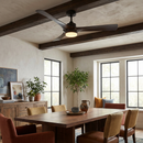 52 Inch Ivy Industrial Downrod Mount LED Ceiling Fan with Remote Control