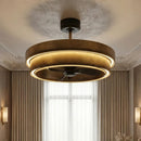 Perimost 32 Inch Eartha Antique Bronze Downrod Mount Luxury Fandelier with Light and Remote Control