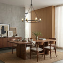 Perimost 31 Inch Alma 6-Light Black Modern Luxury Chandelier