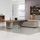 Caster · Modern L-Shaped Executive Desk