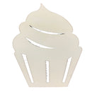 Unfinished Wooden Cupcake Shape Cutout DIY Craft 5 Inches