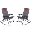 Ainfox Oversized Chair Folding Chair Rocking Chair Camping Chair Portable Chair Outdoor Chair Rocker Chair