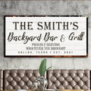 Backyard Bar & Grill Sign XIX