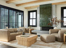 Haywood Beige Ottoman