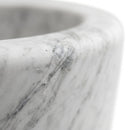 Imperial White Marble Rectangular Bathtub - 32"x70"x20" - Honed