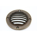 In-Ground Well Modern Light Fixtures with Solid Brass Cover (Louvered)