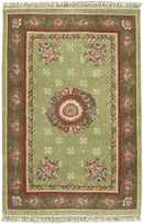 Haralson Traditional Lime Area Rug