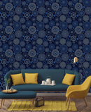 Indigo Winter Background Wallpaper