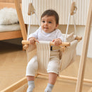 Indoor Baby Swing Seat | Cotton Hammock Swing with Harness | Frame Not Included
