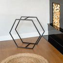 Portable Hexagonal Shaped Firewood Rack