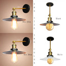 Industrial adjustable wall light for kitchen brass and black sconce