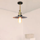 Industrial adjustable wall light for kitchen brass and black sconce