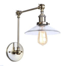 Industrial antique brass adjustable wall sconce bedroom led light