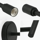 Industrial antique metal wall lamp – bedroom black glass sconce