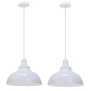 Industrial black and copper pendant lights set of 2 dining room