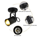 Industrial black and gold wrought iron spotlight – living room lamp