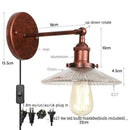 Industrial black and white decorbites led wall lights bedroom sconce