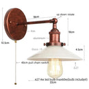 Industrial black and white decorbites led wall lights bedroom sconce