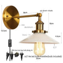 Industrial black and white decorbites led wall lights bedroom sconce
