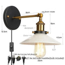 Industrial black and white decorbites led wall lights bedroom sconce