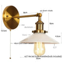 Industrial black and white decorbites led wall lights bedroom sconce