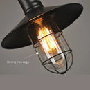 Industrial black bird cage pendant light dining room chandelier