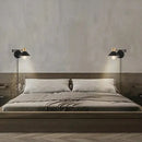 Industrial black & brass dimmable wall lamp bedroom light
