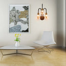 Industrial black & brass wall lamp – bedroom led light fixture