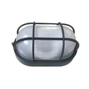 Industrial black bulkhead wall light – patio security sconce
