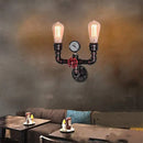 DecorBites™ Copper 2-Light Wall Sconces for Bathroom, Hallway, Bar - Steampunk E27 Fixtures