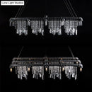 DecorBites™ Contemporary Black Crystal Chandelier for Bar and Restaurant - 15-Light Pendant