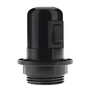 Industrial black e27 base bulb socket lamp holder bedroom switch