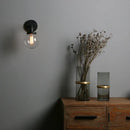 DecorBites™ Industrial Glass Canopy Wall Sconce Light for Kitchen Bathroom Corridor