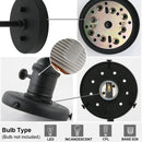 DecorBites™ Industrial Glass Canopy Wall Sconce Light for Kitchen Bathroom Corridor