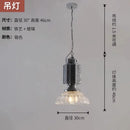 Industrial black glass chrome pendant light for dining room