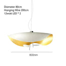 Industrial black & gold lotus leaf pendant light dining room