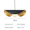 Industrial black & gold lotus leaf pendant light dining room