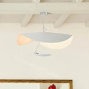 Industrial black & gold lotus leaf pendant light dining room